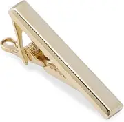 [OTAA] Mini Gold Ingot Tie Bar Gold Rhodium Plating Mini Gold Ingot Tie Bar