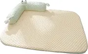 Stgfyxgs Dog Bed Mat, Pet Sleeping Pad, Non-Slip Bottom Blanket, Comfortable Cat Bed Liner, Summer Cooling Mat for Beach, Lawn, Sofa, Kennel, Green M