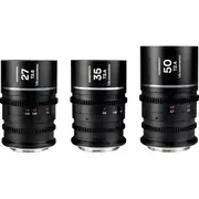 Laowa NanomorphS35 Prime3 Anamorphic Lens Bundle(27mm, 35mm, 50mm) - Canon RF Mount (Silver Flare)