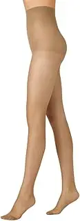 [Voodoo] Women's Pantyhose 15 Denier Shine Comfort Brief SheerTights (3 Pack)