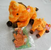 VINTAGE - TWIGS the GIRAFFE - TY BEANIE BUDDY, BABY and TEENIE - MAY 19 BIRTHDAY