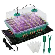 Seed Starter Kit - 48 Cell Durable Seed Starter Tray with Grow Light 48 Cells