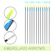5-100PCS 31" FiberGlass Arrows Archery Hunting Compound Bow Fiber Glass Bows