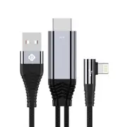 2.4A HD 4K 8 Pin to HDMI TV AV Cable Adapter Converter