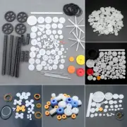 Mixed Plastic Toothed Wheels Gear Sector Set Module DIY Toy Car RC Robot Parts