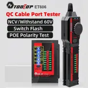 TOOLTOP ET606 Network Cable Tester POE Test 3KM Digital Cable Tracing Cross Short Circuit Checking Crystal Port RJ45/RJ1