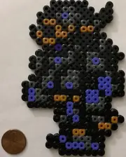 Shadow Assassin Final Fantasy VI Bead Sprite Artkal Hama Perler Retro Pixel