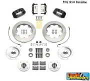 Wilwood Powerlite Front Brake Kit, fits 1973-1976 Porsche 914, 4 Piston Calipers (for: Porsche)