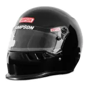 Simpson Racing 7950032 SD1 Dirt Track Helmet - Snell SA2020 - Black - Adult LRG