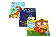 JarMelo - BULK 3 DOT-TO-DOT DINOSAURS/COLOURING/DRAWING BOOKS