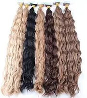 RemeeHi Remy Human Hair Natural 20 Pieces Curly PU Tape In Hiar Extensions 15 Inch 60 Gram Per Package 27# Strawberry Blonde