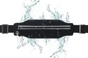 Slim Running or Workout Belt Holds Phone, Money, Keys | Black