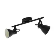 Eglo Lighting Seras-2 Black Twin 10W LED Spotlight 4000K Cool White