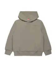 Diesel Kids Oval-D Logo Embroidered Hoodie 8Y,12,16Y,14Y,12Y,10Y grey
