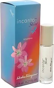 Salvatore Ferragamo Incanto Shine for Women - 0.27 oz EDT Rollerball (Mini), 7.98 millilitre