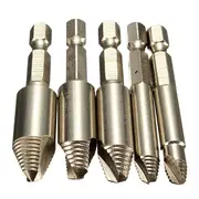3Set 5Pcs Screw Extractor Remover Hex Shank Drill Set