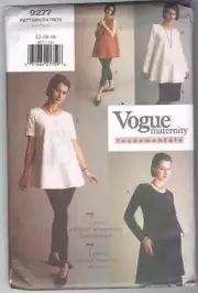Vogue 9277 Misses Maternity Dress Tunic Skirt Leggings Size 12-16 UNCUT FF