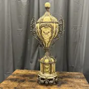 Unique Large Handpainted Urn Vase New