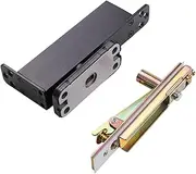 WeiLaiKeQi Hid Pivot Hinge Invisible Automatic Door Closer Modern Low Noise Hydraulic Buffer Invisible Door Closer for Hotel Home, Black