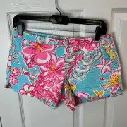 New NWT Women's Lilly Pulitzer Adie Shorts Breakwater Blue Size 2