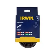 IRWIN 50 x 686mm Mix Grit Sanding Belts - 4 Pack