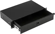 Gator Rackworks Shallow 2U Rack Mount Drawer with Lock; 10" Deep (GRW-DRWSH2),Black