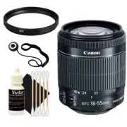 Canon EF-S 18-55mm f/3.5-5.6 IS STM Lens for EOS DSLR Cameras + UV Filter + more