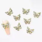 20pcs Butterfly Nail Charms 3d Charms Nails Design 3d Love Heart Nail Art