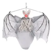 Luminous Simulate Animal Shape Hanging Pendant Halloween Haunted House Bar Decor Glowing gray bat