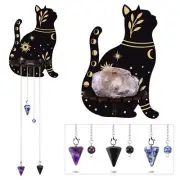 Cat Wall Shelf Wooden Crystal Floating Shelves for Living Room Bathroom Decor