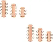 TEHAUX Sets Layering Necklace Clasp Jewelry Buckles for Necklace Layering Bracelet Connection Adorable Rose Gold Pcs