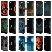 OFFICIAL VINCENT HIE SKULLS LEATHER BOOK WALLET CASE FOR APPLE iPOD TOUCH MP3