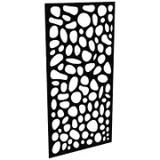 ProtectorAl 300-1200w x 1201-2400h Satin Black/Gloss Black Riverstone Unframed Composite Deco Panel
