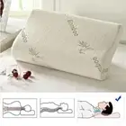 Orthopedic Bamboo Fiber Sleeping Memory Foam Pillows Comfort Contour Home 1pcs