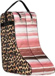 Twister Western Boot Bag Twin Zipper Pink Serape Leopard Multicolor 0412197