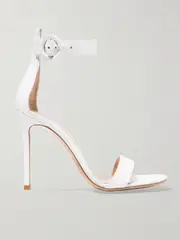 [Gianvito Rossi] Gianvito Rossi - Portofino 105 Leather Sandals - White - IT42 IT 42 White