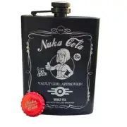 Nuka cola Vault Girl Flask Fallout Style Laser Engraved canteen water bottle