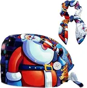 [YTYVAGT] Scrub Caps Women,Scrub Hats Suitable for Women,Christmas Snowman Santa Claus