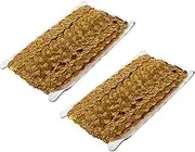 Angoily 2Pcs Decorative Sequin Lace Trim Shimmer Ribbon for DIY Craft Projects Wedding Birthday and Party Decorations Durable and Lightweight Material
