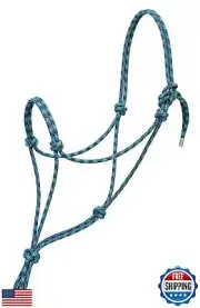 Silvertip Weaver Leather No. 95 Rope Halter Pacific Blue/Navy/Turquoise, Aver