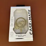 Case-Mate Gold Marble Karat Gold Clear MagSafe Case for Apple iPhone 15 6.1” NEW