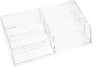 KALLORY 1 PC Transparent Storage Box Creative Tea Bag and Snack Organizer Multipurpose Pen Holder for Home Office and Restaurant Stylish Storage for Easy Access
