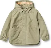 [Wheat] Leif Unisex Children's Coat Water-Repellent Windproof Bionic Finish Oeko-tex Standard Raincoat, 9033 dry herb, 98