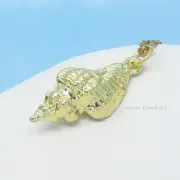 Conch Shell Necklace Gold Plated 040123