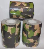 3-Novelty Camo Camouflage Toilet Paper For the Hunter or Man Cave Manly Man