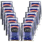 10 x Morgan's English Ale Yeast 15g DIY Home Brew