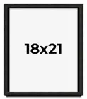 18x21 Shadow Box Black Rustic Barnwood Display Frame | 1.125 Inch Deep | 0.875