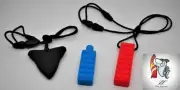 Chew Necklaces and pencil topper chew - SiliconeTeether Necklace for Children...