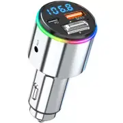 Car USB Charger FM Transmitter Bluetooth Handsfree AUX MP3 Player FM Modulator (for: Fiat)