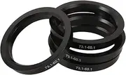 PAMINGONO 4pcs Wheel Rings Hub Centric Rings for Car Hub Replacement Plastic Construction for Enhanced Stability and Aesthetics
